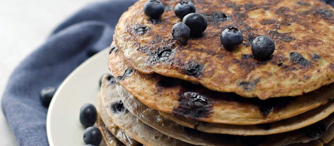 Blueberry-Banana-Protein-Pancakes-